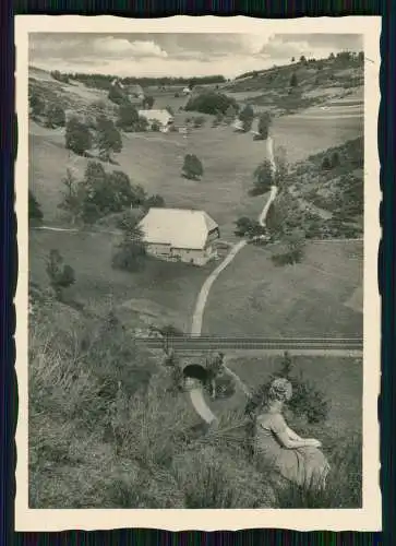 8x Foto der Schwarzwald Damen in Tracht Häuser uvm. diverse Ansichten 1936