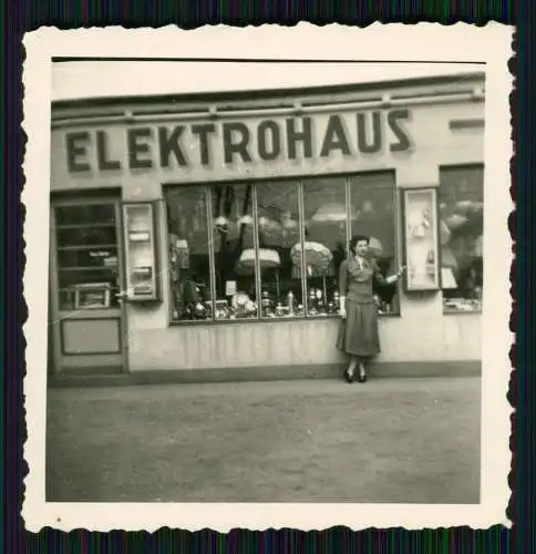 5x Foto Elektrohaus Hans Gertz Hamburg Geschäft Schaufenster Eigenportrait