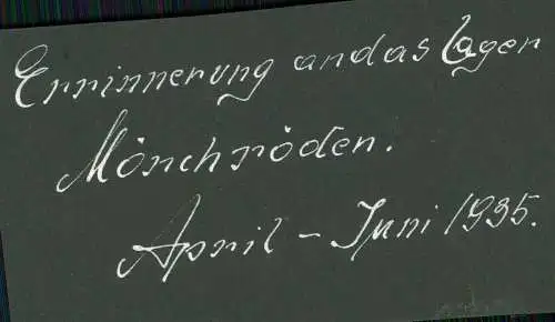 6x Foto Lager in Mönchröden Rödental 1935 mit Veste Coburg
