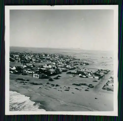 3x Foto Luftbild Fliegeraufnahme Stadt Ort an der Küste Südafrika Wo ?