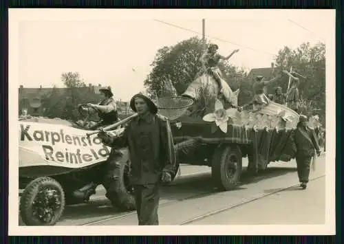 6x Foto Lübeck Umzug Karpfenfest Festwagen Fanfarenzug Spielmannszug Vereine