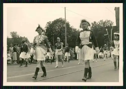 6x Foto Lübeck Umzug Karpfenfest Festwagen Fanfarenzug Spielmannszug Vereine