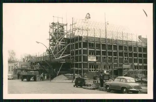 2x Foto Bauunternehmen Max Meyer u Max Horn Hamburg Gebäude Richtfest und Fertig