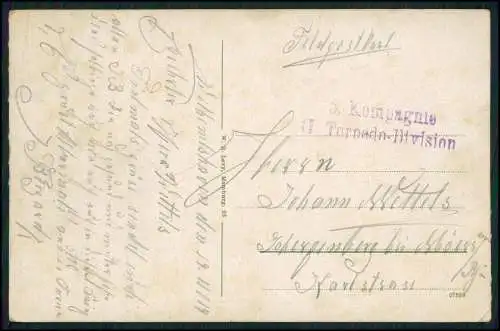 AK Deutsches Kriegsschiffe Flottillenboote Torpedobootsflottille Feldpost 1914