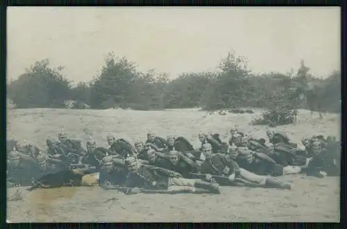 Foto AK Soldaten Pickelhaube Truppenübungsplatz Sennelager Paderborn Neuhaus