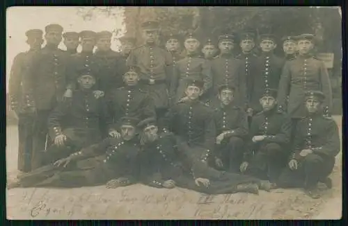 Foto AK 1.WK Soldaten Heilbronn am Neckar 1914 Feldpost gelaufen