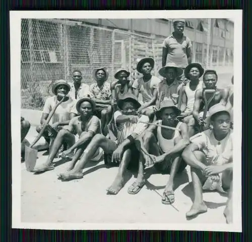 5x Foto 6x6 cm -  Südafrika Farmarbeit Kaffeeplantage ? Arbeiter und vieles mehr