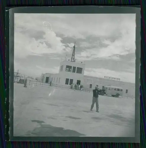 5x Foto 6x6 cm -  Südafrika Hafen Strand Wo ? Luftbild Fliegeraufnahme