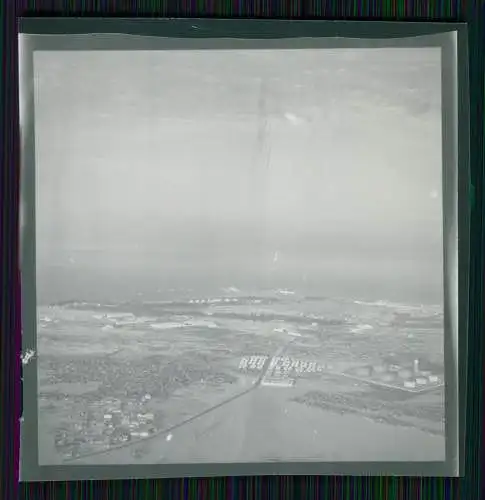 5x Foto 6x6 cm -  Südafrika Hafen Stadt Strand Wo ? Luftbild Fliegeraufnahme