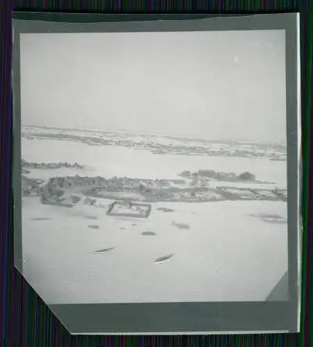 5x Foto 6x6 cm -  Südafrika Hafen Stadt Strand Wo ? Luftbild Fliegeraufnahme