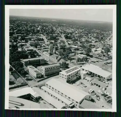 3x Foto 6x6 cm -  Südafrika Stadt Hafen Wo ? Luftbild Fliegeraufnahme