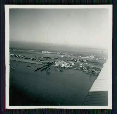 5x Foto 6x6 cm -  Südafrika Hafen Wo ? Luftbild Fliegeraufnahme