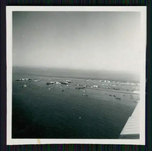 5x Foto 6x6 cm -  Südafrika Hafen Wo ? Luftbild Fliegeraufnahme