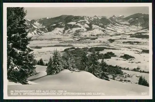 Foto AK Der ALPE ECK BLICK vom OFTERSCHWANGERHORN AUF OFTERSCHWANG UND ILLERTAL