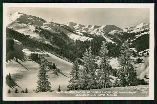 Foto AK RANGISWANGER HORN RIEDBERGERHORN DREIFAHNENKOPF BLEICHERHORN BAYR ALLGÄU