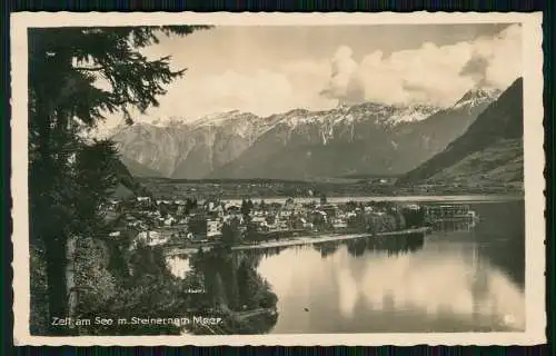 4x alte Ansichtskarten Zell am See in Salzburg, Diverse Ansichten um 1940