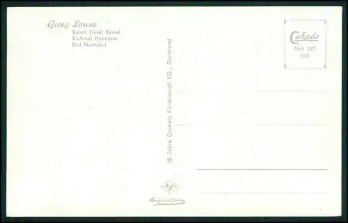 9x Foto AK Bad Nenndorf Hotel Kassel Rosenmontag Karneval mit Innenansicht Küche