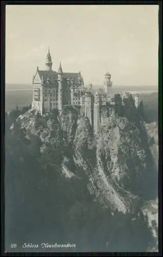 Foto AK Hohenschwangau Schwangau im Ostallgäu, Schloss Neuschwanstein, 1933