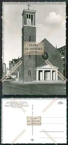 Foto AK Hamburg Neustadt Sankt.-Ansgar-Kirche Kleiner Michel genannt 1955