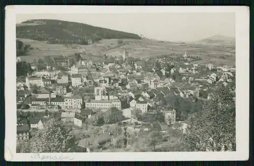 Foto AK Bensen a. Polzen Sudetengau, Blick auf den Ort 1936 gelaufen