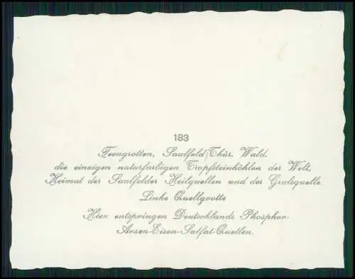 10x Foto Saalfeld an der Saale Thüringen, Feengrotten diverse Ansichten 1939