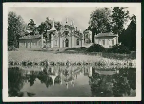 Foto AK Oranienbaum Wörlitz in Anhalt im Park das Gotisches Haus 1937 gelaufen