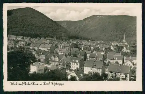 Foto AK Thale im Harz mit Hotel zur Rosstrappe 1942 Feldpost gelaufen