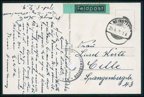 AK Stecklenberg Thale Harz Blick auf das Wurmtal mit Bad 1942 Feldpost gelaufen