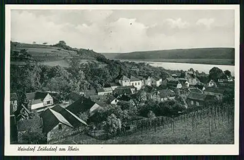 AK Leubsdorf am Rhein Weindorf Weinbruderschaft Mittelrhein-Siebengebirge 1936