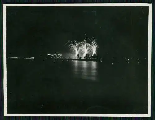 4x Foto Der Rhein in Flammen 1930 Breisig Bonn Bingen Koblenz Oberwesel Goar ?