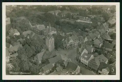 Foto AK Postkarte Wunstorf in Niedersachsen, Luftaufnahme - Klinke 15495 Karte