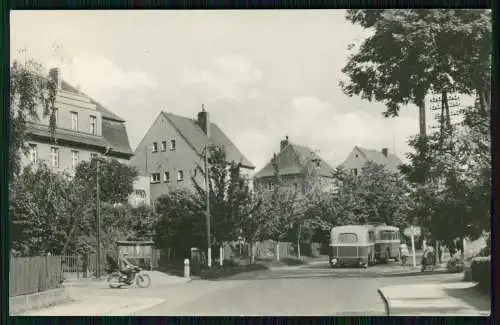 Foto AK Theißen Zeitz im Burgenlandkreis, Zeitzer Straße Omnibus Karte gelaufen