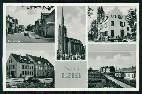 AK Gleuel Hürth bei Köln Rhein Erft Kreis, Neue Schule, Kirche, Jugendheim 1940