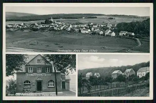 AK Dockweiler in der Eifel Kr. Daun Brot und Fein-Bäckerei Peter Kees 1939