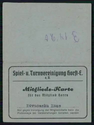 Mitglieds-Karte Spiel und Turnvereinigung Gelsenkirchen Horst-Emscher E. e. V.