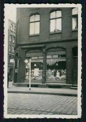 Foto Zigarren Zigarettengeschäft im Ruhrgebiet - Schaufenster Werbung Alva 1939