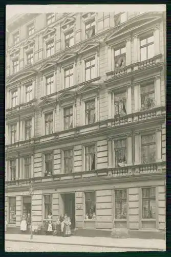 Foto AK Großes Haus Front Ansicht 1908 Wo ? Geschäft Molkerei Niederlage Nr. 47