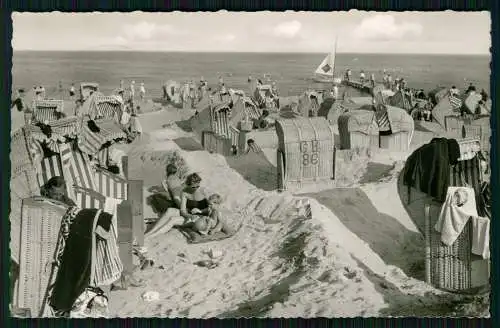 Foto AK Ansichtskarte Postkarte Ostseebad Kellenhusen in Holstein Strandleben