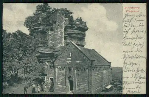 AK Burg Hohbarr Haut-Barr Felsenburg Saverne Zabern Vogesen Elsass 1907 gelaufen