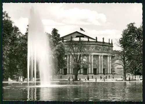 3x Foto AK Stuttgart Blick zur Stiftskirche Blumen-Markt und andere
