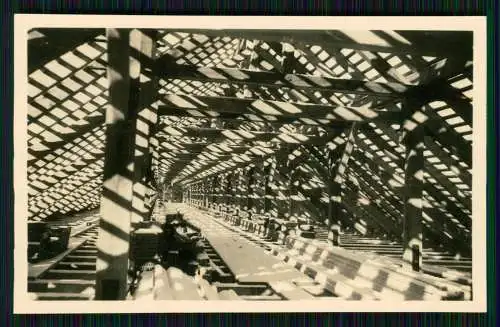 6x Foto große Gebäude im Rohbau Richtfest um 1940 Wo ?