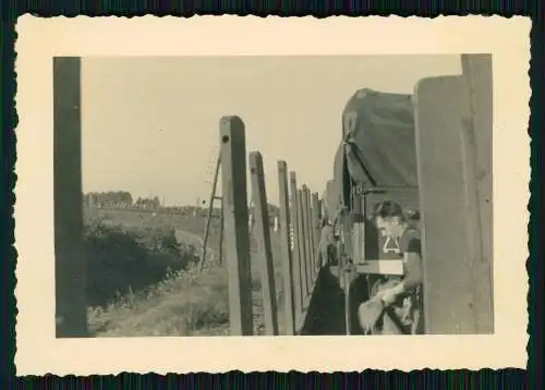 7x Foto Wehrmacht Kriegszerstörungen Belgien Frankreich  1940-41