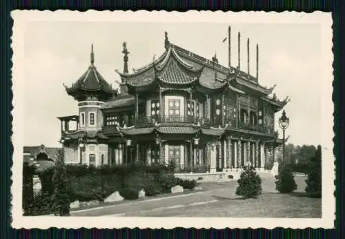 7x Foto Wehrmacht Brüssel Bruxelles Laeken Belgien der chinesische Pavillon 1940