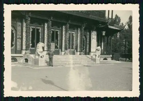 7x Foto Wehrmacht Brüssel Bruxelles Laeken Belgien der chinesische Pavillon 1940