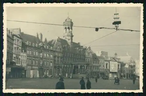 Foto AK Wehrmacht Belgien Mons Wallonien Hennegau Platz La Grand Place 1940