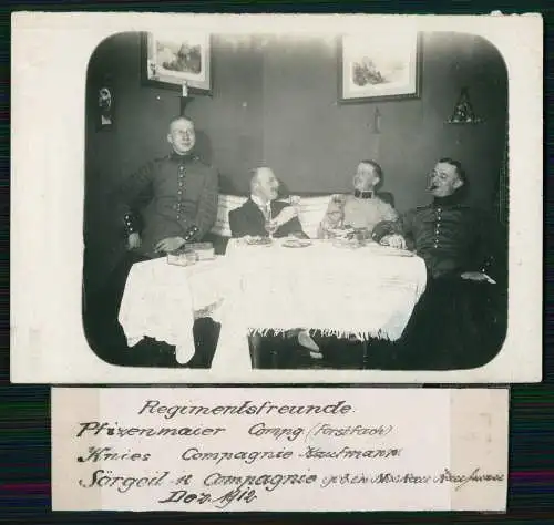 3x Foto Soldaten Prizenmaier Forstfach Knies Compagnie Kaufmann Sörgeil 1912 uvm