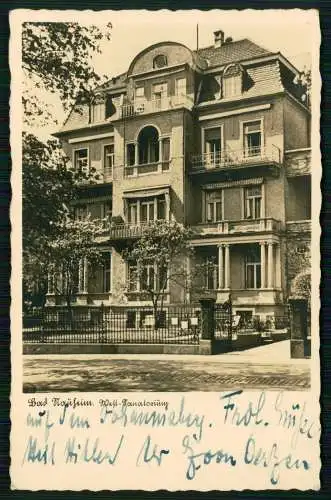 AK Bad Nauheim in Hessen Sanatorium Dr. Hugo Schmidt Terrassenstraße zum Kurheim