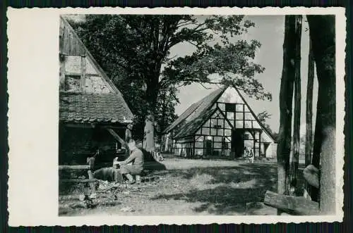 Foto AK Buchholz in der Nordheide Bauernhof Feldkamp ? um 1940 Lr. Harburg