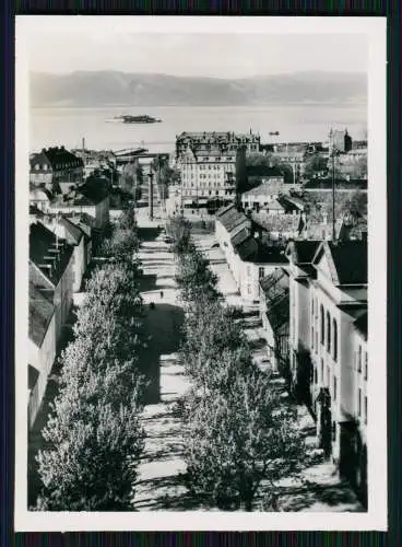 12x Foto Trondheim am Trondheimer Fjord in Mittelnorwegen 1940 diverse Ansichten