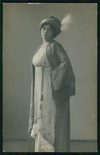 Foto AK Theater Dortmund 1913 - Schauspielerin Magda Lena Standportrait